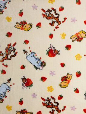 BRAND NEW Winnie the Pooh Soft Plush Throw Blanket Pooh Eyeore Tigger  60" X 72"